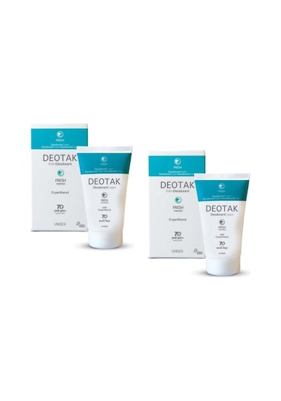 Deotak Fresh Unisex Krem Deodorant 35 ML x 2