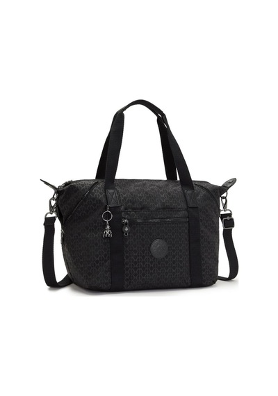 Kipling Kıplıng Art Omuz Çantası Siyah Sıgnature Emb Siyah