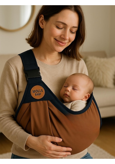 Molls Baby Pratik Kanguru Sling - Kahverengi