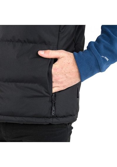 Trespass Clasp Padded Gilet Erkek Yelek Siyah Siyah