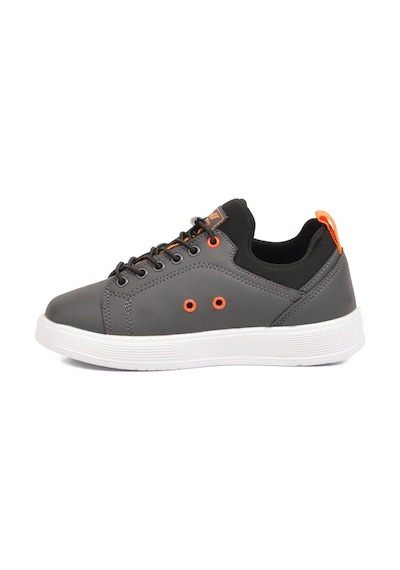 Walkway Füme Lastik Bağcıklı Comfort Rahat Tabanlı Erkek Çocuk Sneaker Balase F