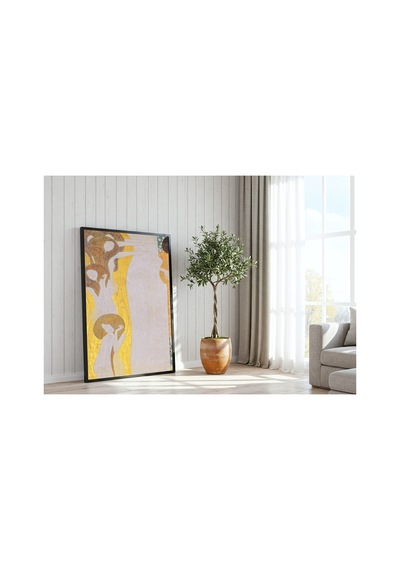 Klimt Beethoven Frizi - Sanatlar Çerçevesiz Poster 30x42 Cm A3 Tablo Art Nouveau Duvar Dekoru