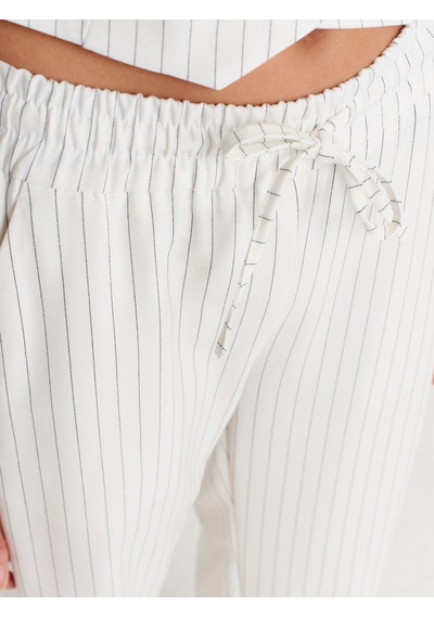 Dilvin 72151 Pijama Pantolon-beyaz Beyaz