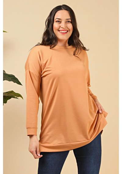 Ferace Kadın Oversize İki İplik Tesettür Tunik 001