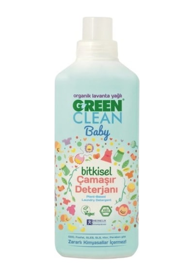 U Green Clean Baby Çamaşır Yumuşatıcı 1 Lt+Leke Çıkarıcı 1 Lt+Çamaşır Deterjanı 1 Lt+Biberon Temizl