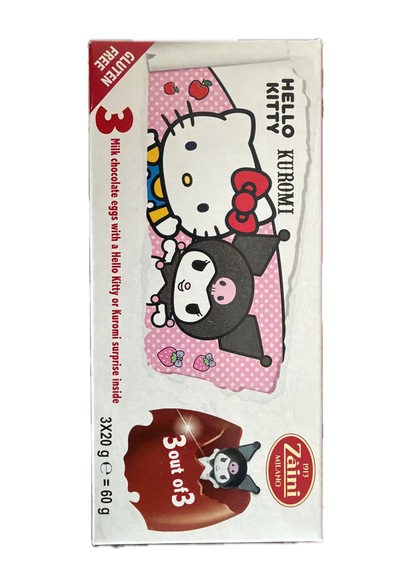 Zaini Hello Kitty Kuromi Sürpriz Çikolatalı Yumurta 3'lü 1 Paket