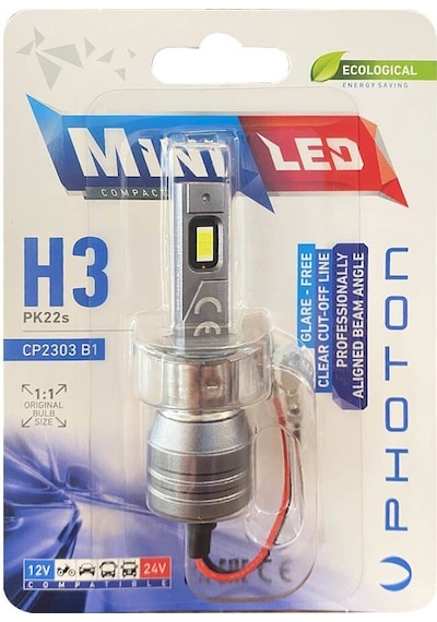 Photon Mini H3 Compact Led 12-24v Tekli Blister