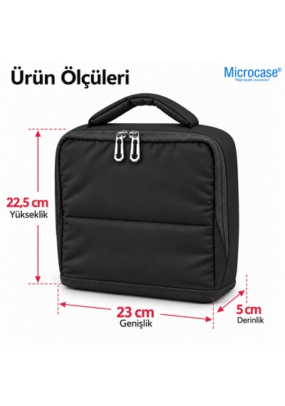 Microcase Çok Bölmeli Fermuarlı Geniş İç Hacimli Makyaj Malzemeleri Organizeri Al7049