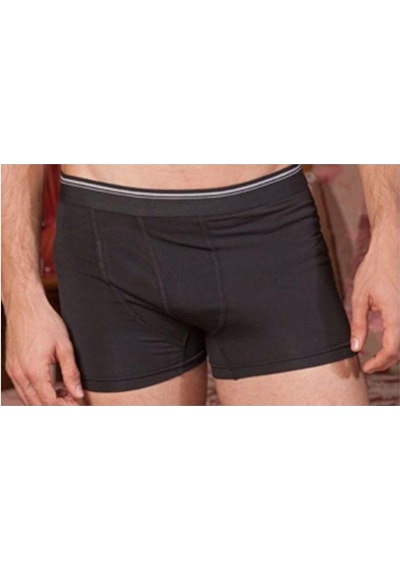 Berrak 1097 Erkek Likralı Esnek Boxer 2 Adet Siyah