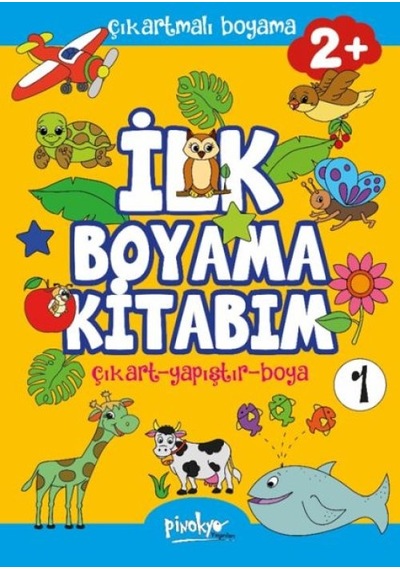 Çıkartmalı İlk Boyama Kitabım 2+ Yaş-1 - Yqbx-644971