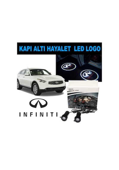 Kapı Altı 3D Hayalet Led Logo Infiniti