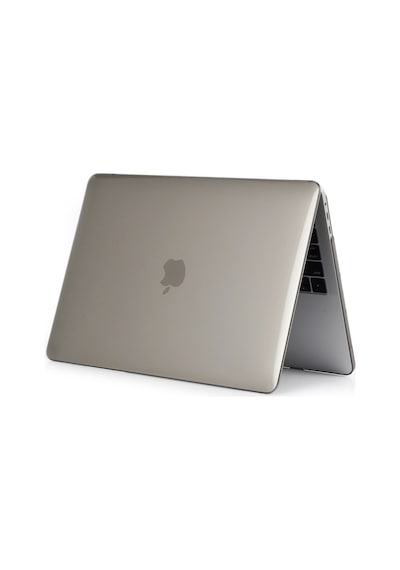 Arabulalaca Apple Uyumlu MacBook Pro 13' 2020 A2338 M1 İşlemcili Kılıf Parlak Kristal Füme