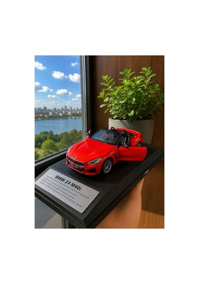 Bmw Z4 M40i Diecast Model Araba Kutulu Özel Standlı 1:32 Ölçek Bmw Z4 Diecast Model Araba