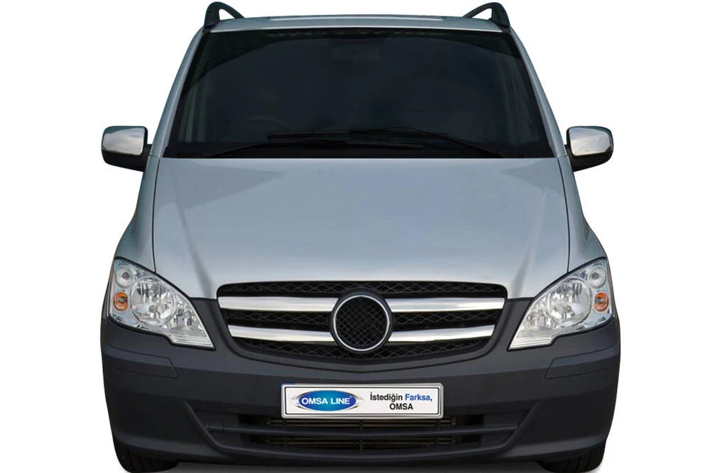 Mercedes Vito W639 Facelift Ön Panjur - Krom, Geniş Tip 4 Parça 2010-2014 Arası