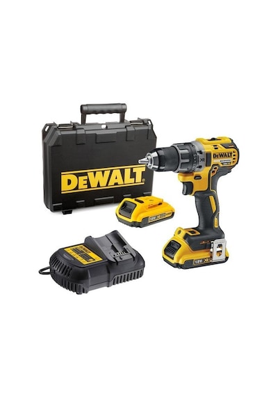 Dewalt DCD791D2-QW 18V 2 Ah Kömürsüz Çift Akülü Kömürsüz Darbesiz Vidalama/Matkap
