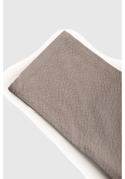 Rizzup Erkek Bej Likralı Gofre Kumaş Beli Lastikli İpli Slim Fit Günlük Pantolon 2600650