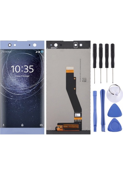 Cbtx Sayısallaştırıcı Tam Montajlı Sony Xperia Xa2 Ultra İçin Lcd Ekran Mavi