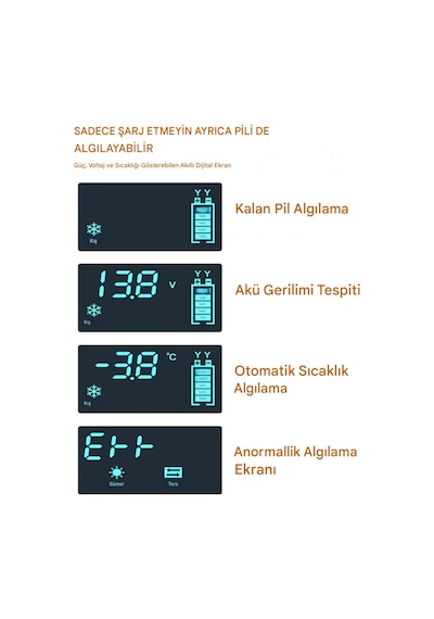 Rj-c1 12v 6a Akıllı Araba Motosiklet Lcd Ekran Araç Akü Onarım Hızlı Şarj Cihazı Islak Kuru Jel