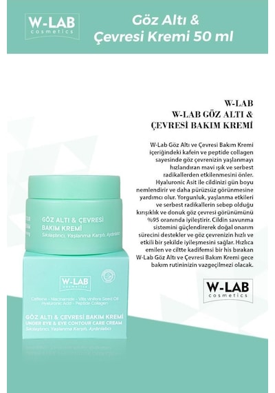 W-Lab Cosmetics Göz Çevresi Bakım Kremi 50 ML