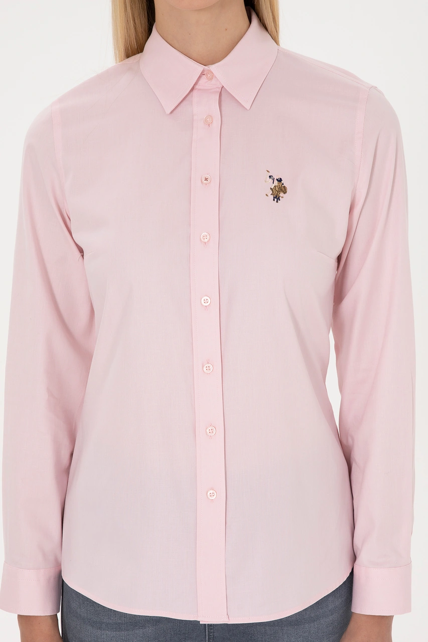 U.s. Polo Assn. Kadın Açık Pembe Gömlek Basic 50308038-vr078 Acık Pembe