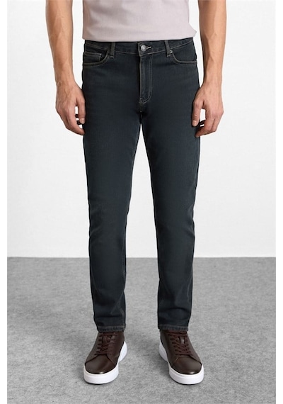 Süvari Koyu Haki Slim Normal Bel Denim Pantolon Sdn2016600015-yh5