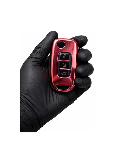 Gma Keys Megane 4 Clio 5 Captur Taliant Express 3 Buton Nano Anahtar Kılıfı Pembe Siyah Renk