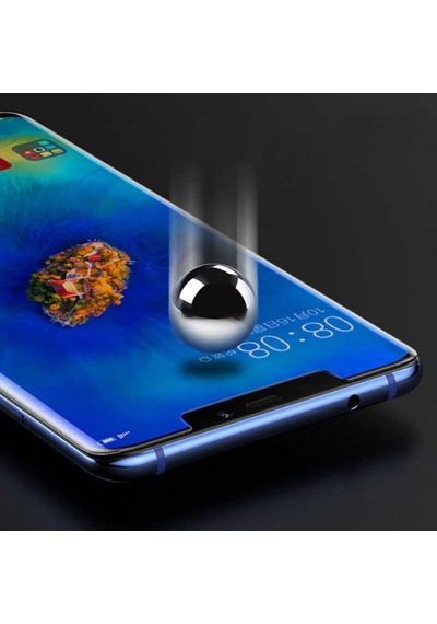 Mate 20 Lite Uyumlu 5d Temperli Cam Ekran Koruyucu - Siyah - T6713