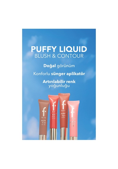 Flormar Puffy Liquid Nemlendirici Etkili & Parlak Bitişli Sünger Aplikatörlü Likit Allık 005 Crush