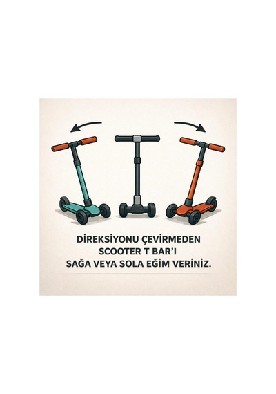 Scooter Pro Katlanabilir 3tekerli Led Işıklı 3kademeli Direksiyon 50kğ Taşıma Kapasiteli 3+yaş Sarı