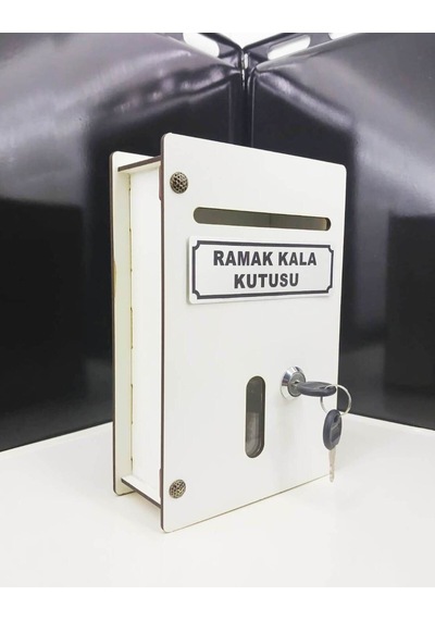 Beyaz Küçük Boy Ahşap Ramak Kala Kutusu