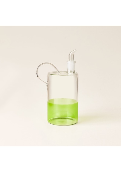 Gauzy Borosilikat Cam Yağlık - Şeffaf / Yeşil - 500 Ml Çok Renkli