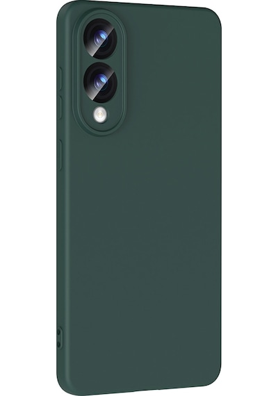 Galaxy Uyumlu S25 Edge Kılıf Mara Lansman İç Yüzeyi Kadife Kılıf Koyu Yeşil