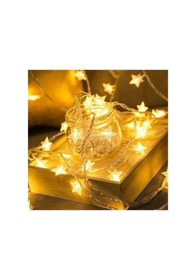 Dgc Avm 20 Adet Mini Yıldız Led 5 Metre Günışığı Rengi Dekoratif Led Belirtilmemiş