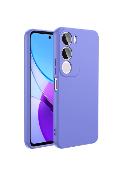 Vivo Y19s Kılıf Yumuşak Silikon Kamera Korumalı Lansman Celikaksesuar Lila