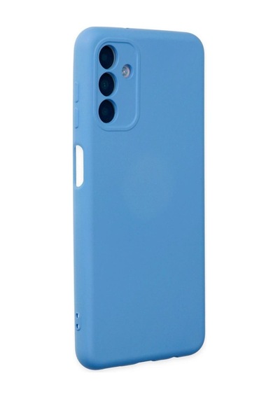 Samsung Galaxy A04s Kılıf Nano İçi Kadife Silikon - Mavi