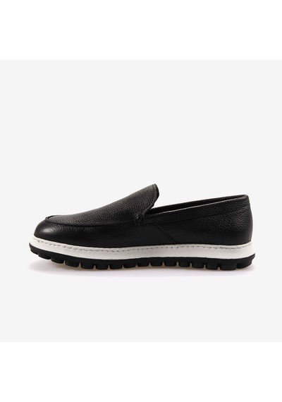 Mocassini Hakiki Deri Erkek Spor & Sneaker Ayakkabı A6303 Siyah