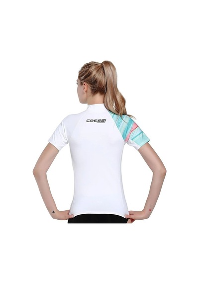 Cressi Shield Lady Beyaz-açık Mavi Rash Guard Xlarge