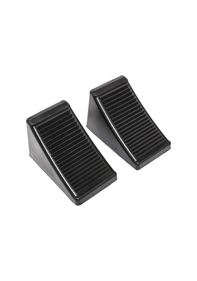 50011 Delikli Kauçuk Tekerlek Takozu 6-1/2" X 3-3/4" X 4" , 2'li Paket