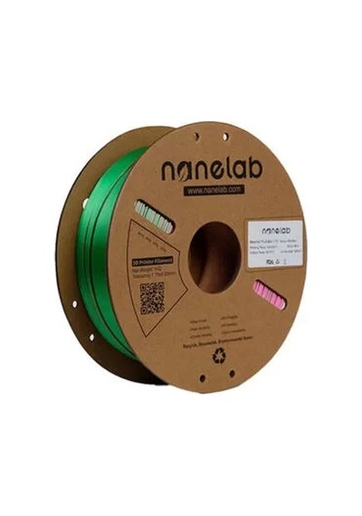 Nanelab Üç Renk Silk Pla Filament - Fuşya -yeşil-mavi - 1.75mm - 1kg