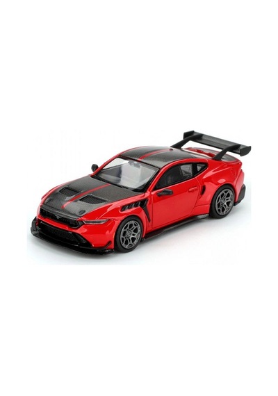 Mini Gt Ford Mustang Gtd Race Red 1/64 Diecast Koleksiyonluk Model Araba 7,5 Cm