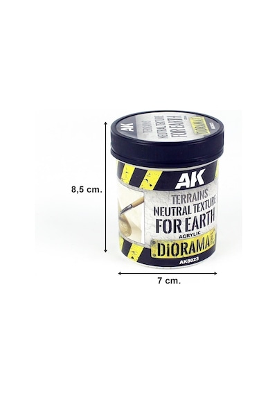 Ak 8023 250 Ml. Renksiz Toprak Dokusu, Akrilik, Diorama Serisi Zemin Dokusu-56216