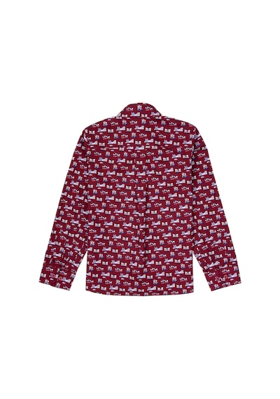 U.s. Polo Assn. Erkek Çocuk Bordo Gömlek Desenli 50316732-vr014 Bordo