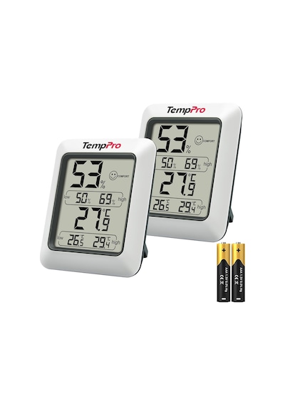 Thermopro Tp50 Oda Termometresi Dijital İç Mekan Higrometre Monitör Sıcaklık Ve Nem Ölçer Ev Ofis Çocuk Odası K