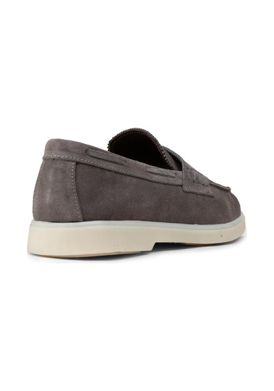 Deery Erkek Hakiki Süet Gri Loafer Ayakkabı - 02028mgrıc01 Gri