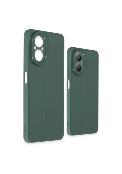 Realme 12 Lite Uyumlu Kılıf Auto Focus Kapak - Koyu Yeşil
