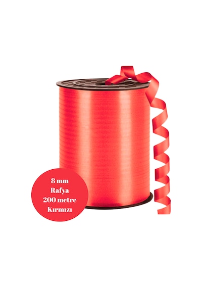 Rafya 8mm 200 Metre Kırmızı Tüm Yaşlar