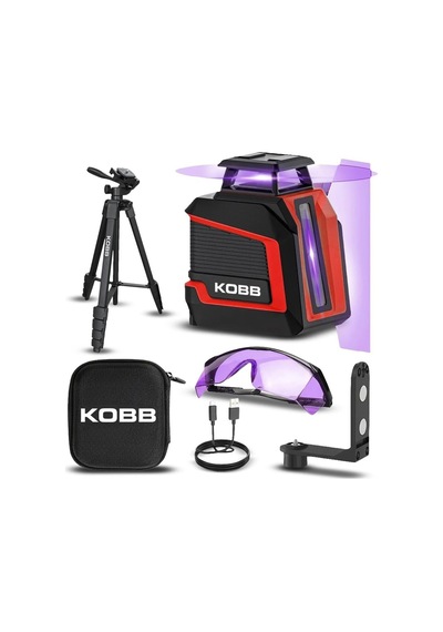 Tr Kbl30ptp 3.7v Li-ion Yatay 360 Ve Dikey Otomatik Hizalamalı Mor Işık Profesyonel Çapraz Çizgi Lazer Distomat &