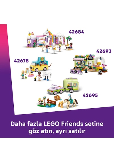 LEGO® Friends Pizza Kamyonu 42694 - 6 Yaş ve Üzeri Çocuklar için Mini Bebek İçeren Yaratıcı Oyuncak Yapım Seti (190 Parça)