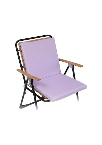 Xpermate Arkalıklı Fermuarlı 40 x 40 CM Sırtlıklı Sandalye Minderi Lila