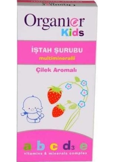 Organier Kids Çilek Aromalı Şurup 200 ML